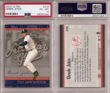 Derek Jeter PSA 6 lot (3) 2003 Ultra, Ultra Gold Medallion, When It Was A Game