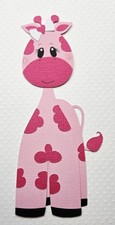 Baby Girl Giraffe. Scrapbook, Card making Paper Piecing