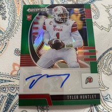 2020 Prizm Draft Picks Tyler Huntley RC AUTO  Green Prizm 