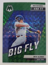 2022 Panini Mosaic Big Fly Pete Alonso New York Mets Green Mosaic Prizm BF-7