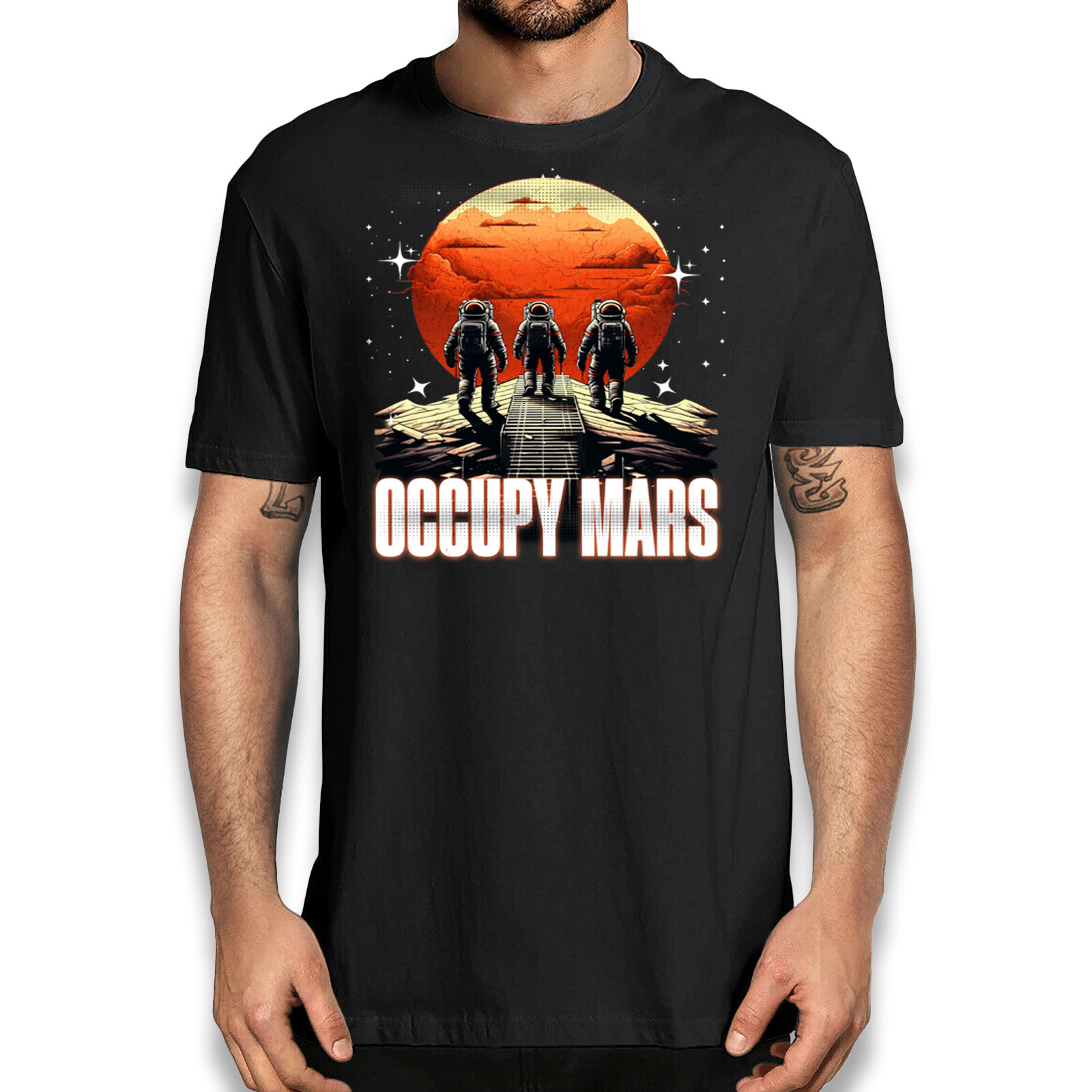 Occupy Mars T-Shirt - Astronauts Space Explorer Science Men Women Tee