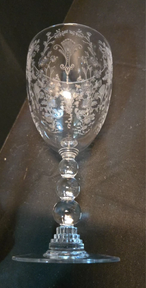 Grabado Duncan Miller First Love #5111 8 piezas, color cristal, copas de agua (GBR ECC) Foto 2 de 3