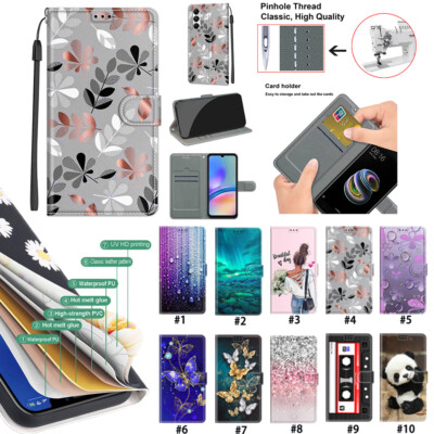 For Samsung Galaxy A57 A36 A26 A16 A35A22 Magnetic Leather Flip Card Wallet Case