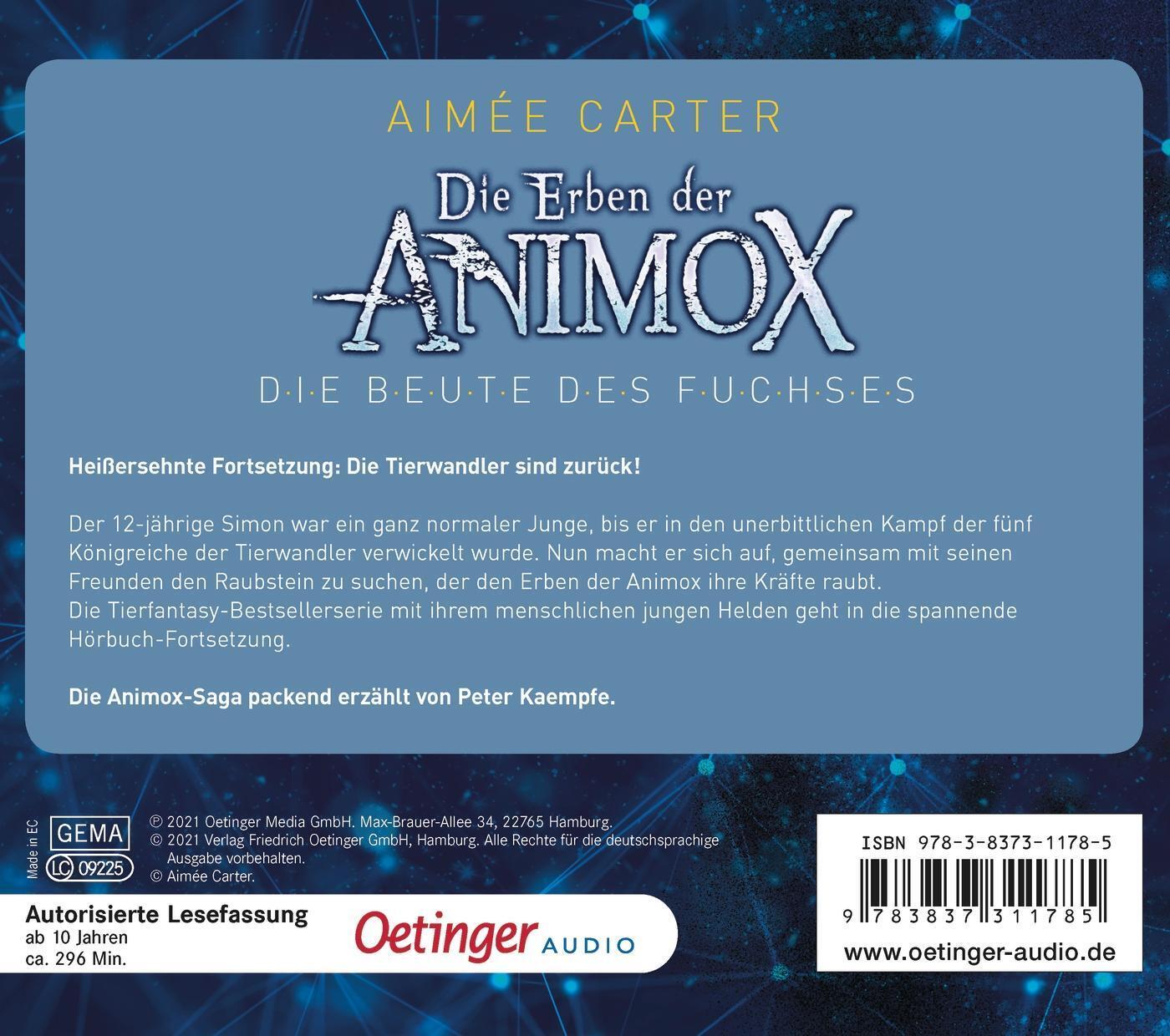 Thumbnail - Die Erben Der Animox 1. Die Beute Des Fuchses | Aimée Carter |