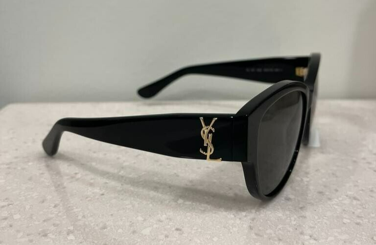 Yves Saint Laurent SL Occhiali da Sole Donna Quadrati M3002 Nero