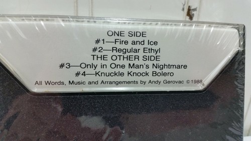 ONE MAN’S NIGHTMARE Cassette Tape Sealed 1988 NOS Andy Gerovac 8C611 Fire Ice ++ - Picture 9 of 10