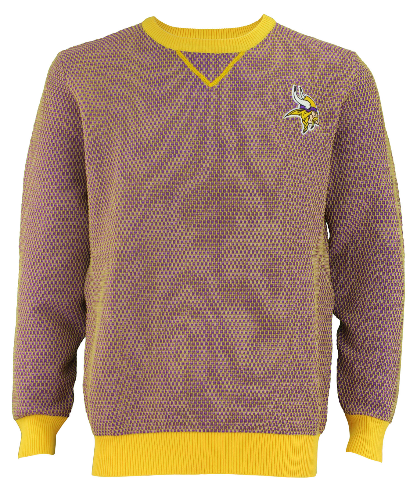 Мужской свитер FOCO NFL Minnesota Vikings Poly из трикотажа с круглым вырезом горловины, фиолетовый