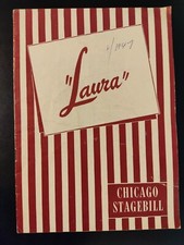 Otto Kruger Hugh Marlowe K.T. Stevens in Laura 1947 Harris Theatre Chicago