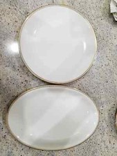 J. KRONESTER BAVARIA BORDO ORO PORCELLANA piatto da portata e ovale