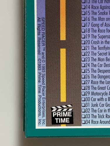 Speed Racer Card Set 1993 Prime Time 1-55 Base Set + Jewel Case Animation Scenes - Picture 14 of 16