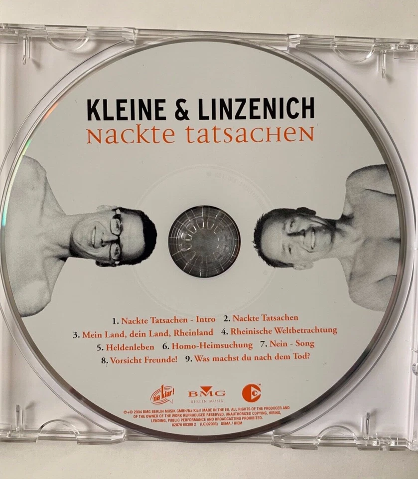 Kleine & Linzenich - Nackte Tatsachen CD von 2004. Live Aufnahme - Bild 4 von 4