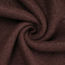 Walkloden Wollwalk Wollstoff | Meterware | 100% Schurwolle | 0,5m | dunkelbraun