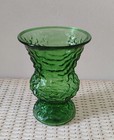 Vintage E O Brody Co. Cleveland Ohio Emerald Green Glass Vase 8"