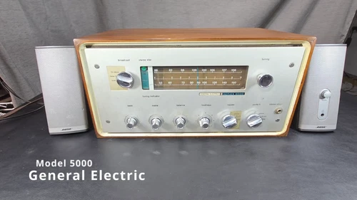 Vintage General Electric Radio Tuner Model 5000 Works VIDEO DEMO! 🎥📺✅ - Video 1 of 1