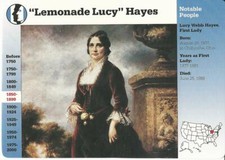 1995 Grolier, Story Of America Card, #12.03 Lemonade Lucy Hayes