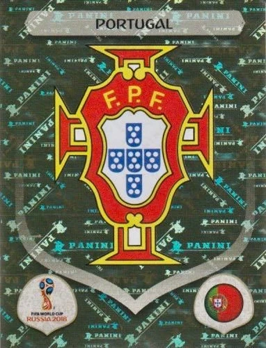Panini Sticker World Cup 2018 Russia No. 112 POR Portugal Coat of Arms Logo Image NEW
