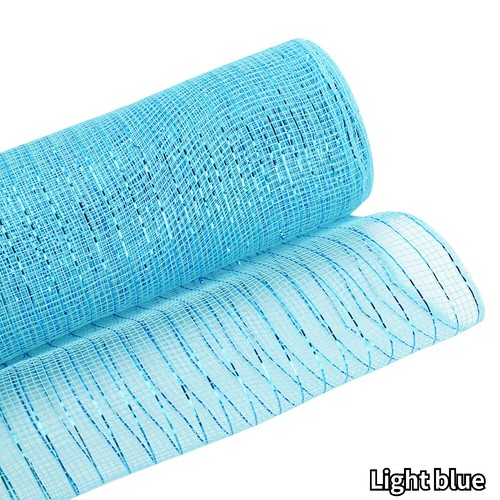 10 Yards Christmas Metallic Mesh Ribbon Deco DIY Wreath Xmas Tree Gift Wrap - Picture 15 of 32