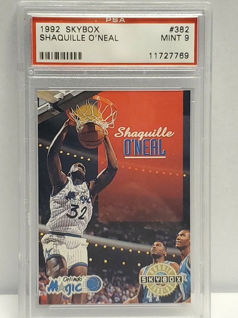 1992 Skybox Shaquille O neal 382 Rookie Card PSA MINT 9 EBay