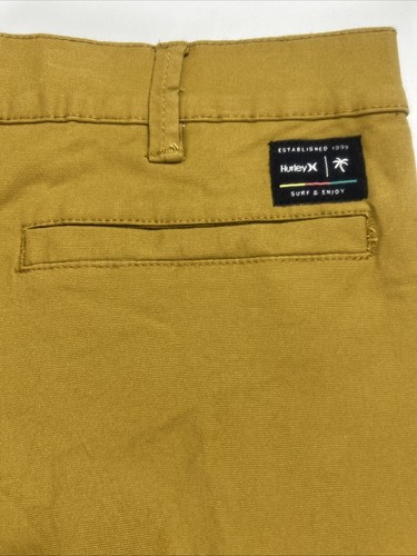 Hurley Boys Khaki Bronze 2-Way Stretch Youth Chino Everyday Pants Size 18 NWT - Picture 8 of 11