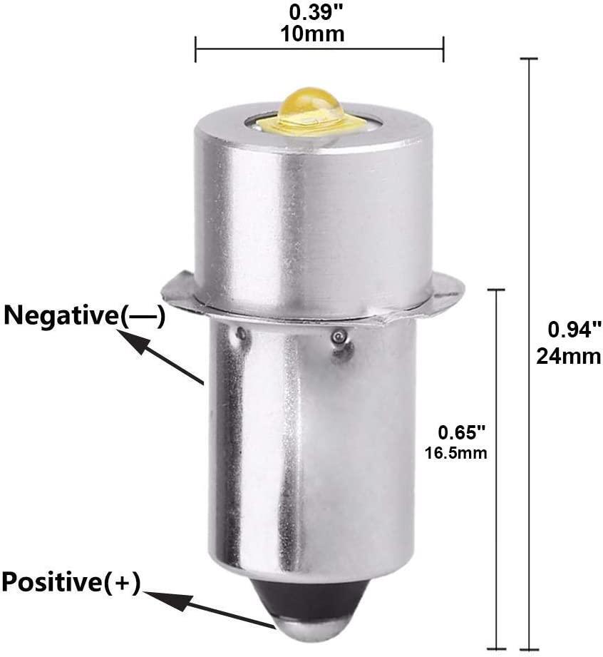 Maglite LED Conversion Kit Replacement Bulbs Daylight White 3 Watts 1