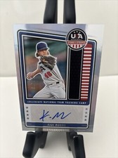 2023 Panini USA Stars & Stripes BLUE HOLO 1st AUTO KADE MORRIS RC #D to 100 Mets