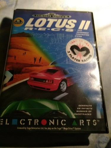 Jeu SEGA Megadrive Lotus II: R.E.C.S. (Classic) - Version PAL, état Correct, Rétro Gaming