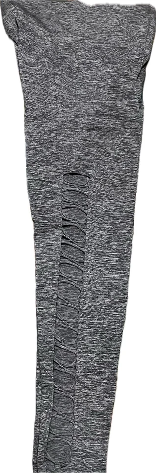 Victoria's Secret ROSA Leggings Para Mujer Recortados Ambos Lados Talla S/P Gris Oscuro Foto 3 de 4