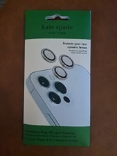 Kate Spade Aluminum Ring Camera Lens Protector for iPhone 15, 15 Plus 15 Pro Max