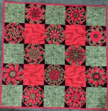 Wall quilt lap apples Pieced 38x38