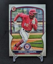 Cristhian Vaquero Prospect Rookie Card 2023 Bowman #BP-54 Washington Nationals 