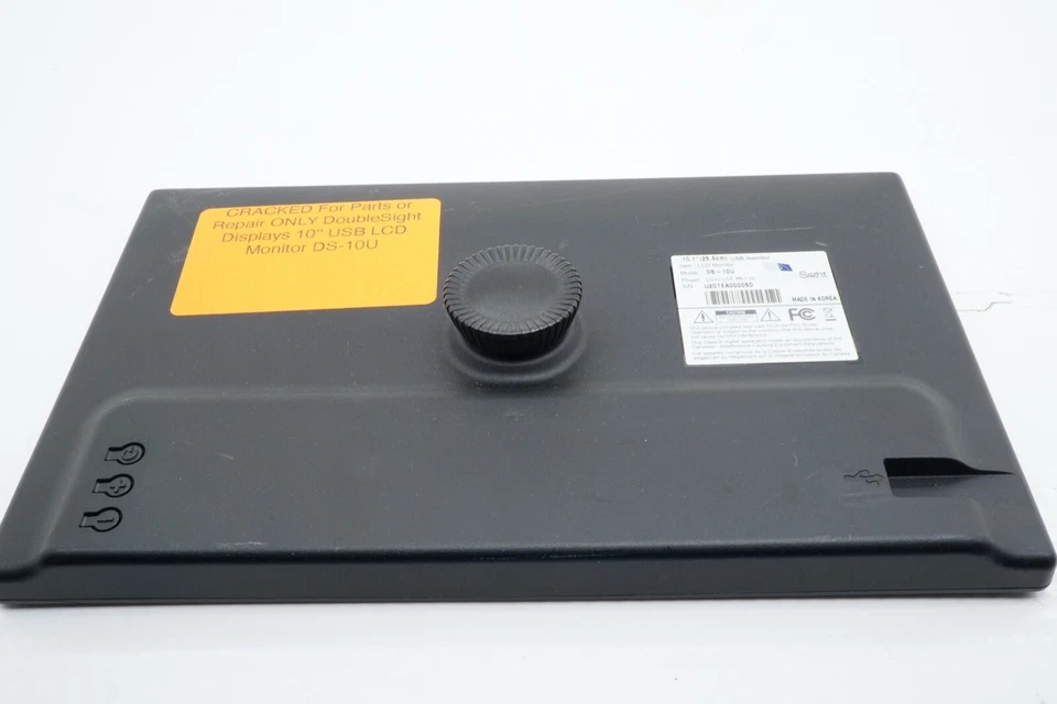 CRACKED For Parts or Repair ONLY DoubleSight Displays 10" USB LCD Monitor DS-10U - Image 4 of 4