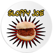 Sloppy Joe - 100 Pack Circle Stickers 3 Inch - Food Sandwich