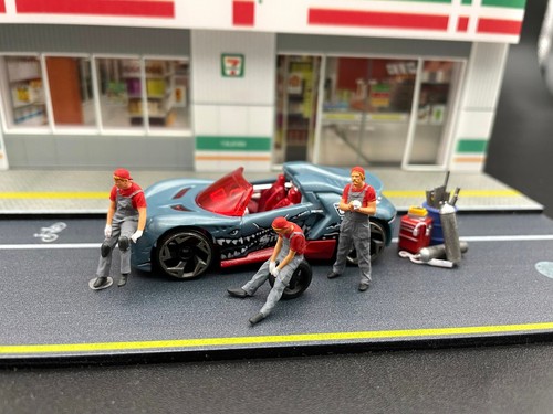 Car Mechanics. Miniature Human Figure Sets. 1:64 Scale - Picture 3 of 6