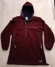 Vintage Burgundy Purple 90s Ll Bean Polartec Windbloc Fleece Jacket Womens M