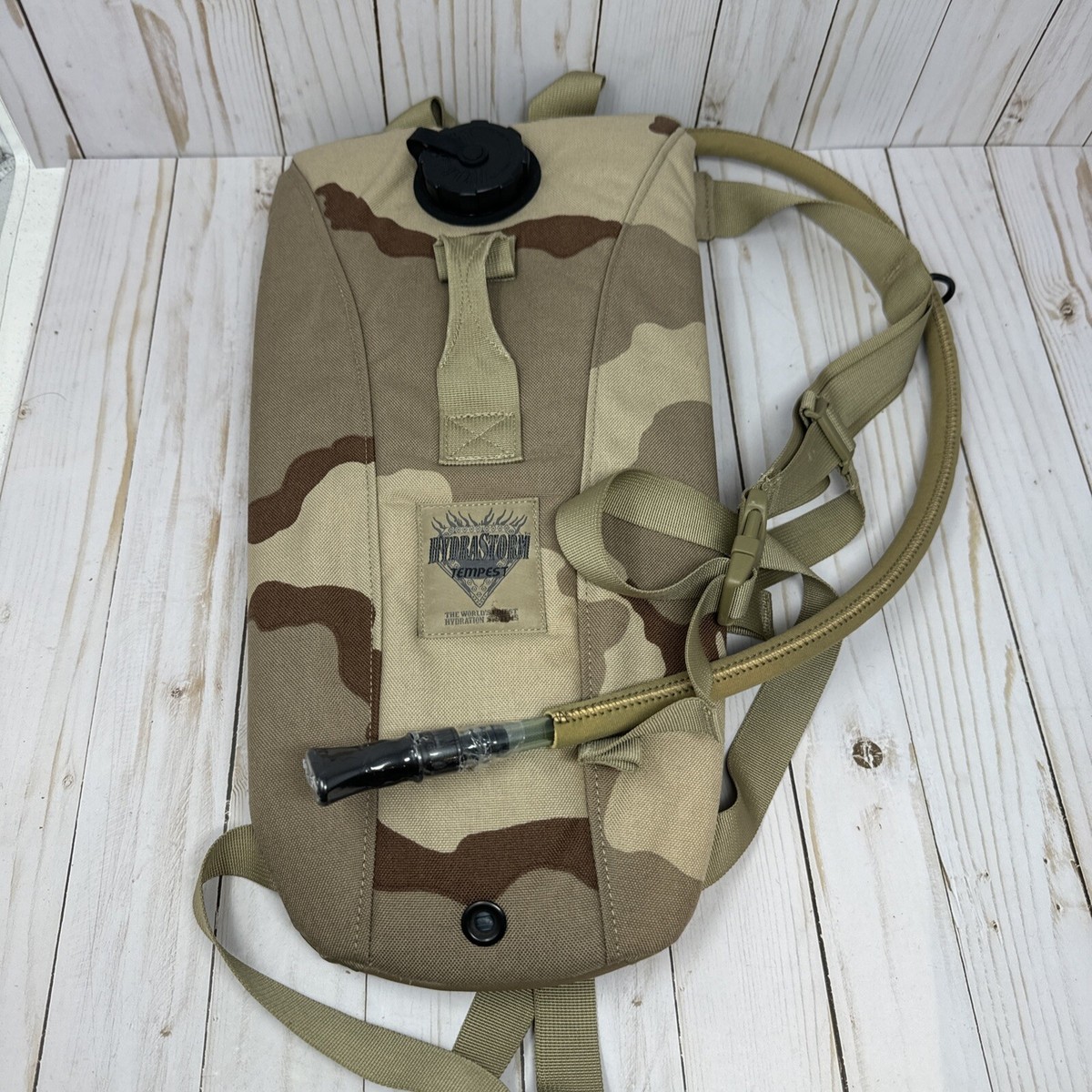 Unused Hydrastorm Tempest Tactical Hydration Carrier Backpack DESERT CAMO