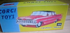 CORGI REPRO COPY REPRODUCTION BOX -  CHEVROLET IMPALA 220