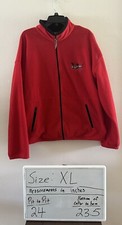 Vintage Nature Sweater Mens XL Red Full Zip Made in USA Duck