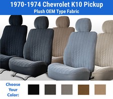Plush Velour Seat Covers For 1970-1974 Chevrolet K10 Pickup