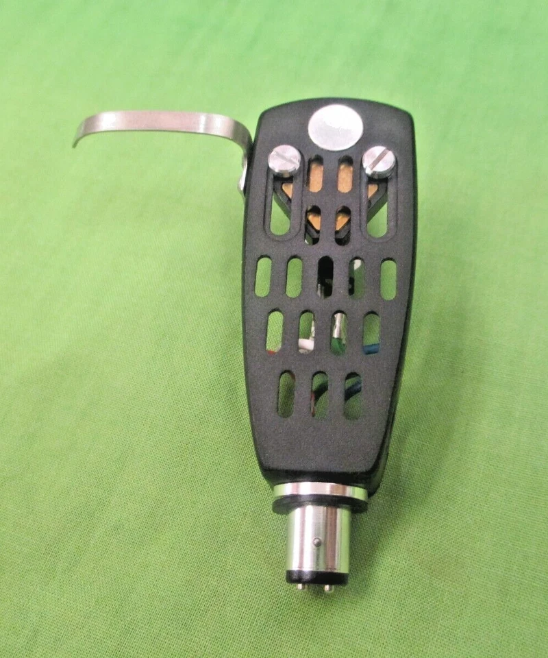 Headshell tipo PME COM NOVO CARTUCHO ELÍPTICO ORTOFON OM 5 E PRONTO PARA USO - Imagem 3 de 4