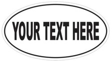 Custom Oval Bumper Sticker Euro Oval Decal Stickers Custom Oval Bumper Sticker Euro Oval Decal Stickers