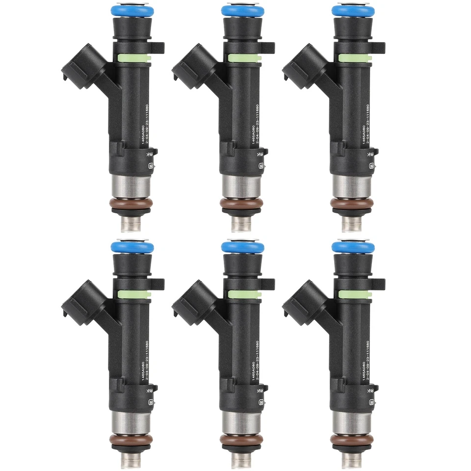 Inyectores de combustible 6 piezas para Mitsubishi Outlander 2007-2012 2013 3,0 L V6 1465A080 Foto 2 de 4