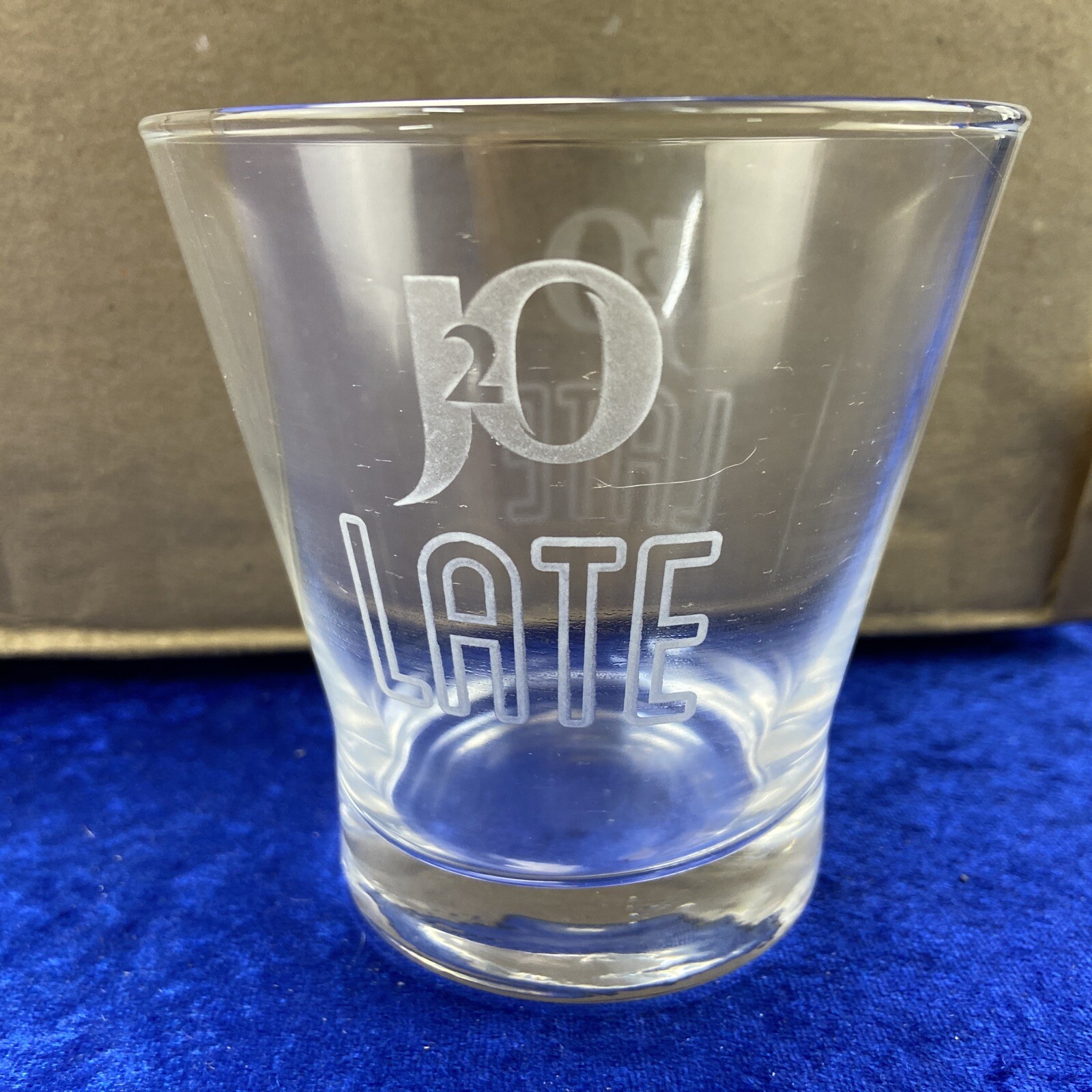 24x 340ml Britvic J20 Late Cocktail Tumbler Glass Engraved BNIB eBay