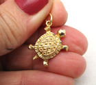 14K Yellow Gold Turtle Tortoise Pendant 2.0 Grams [P52] — photo 1