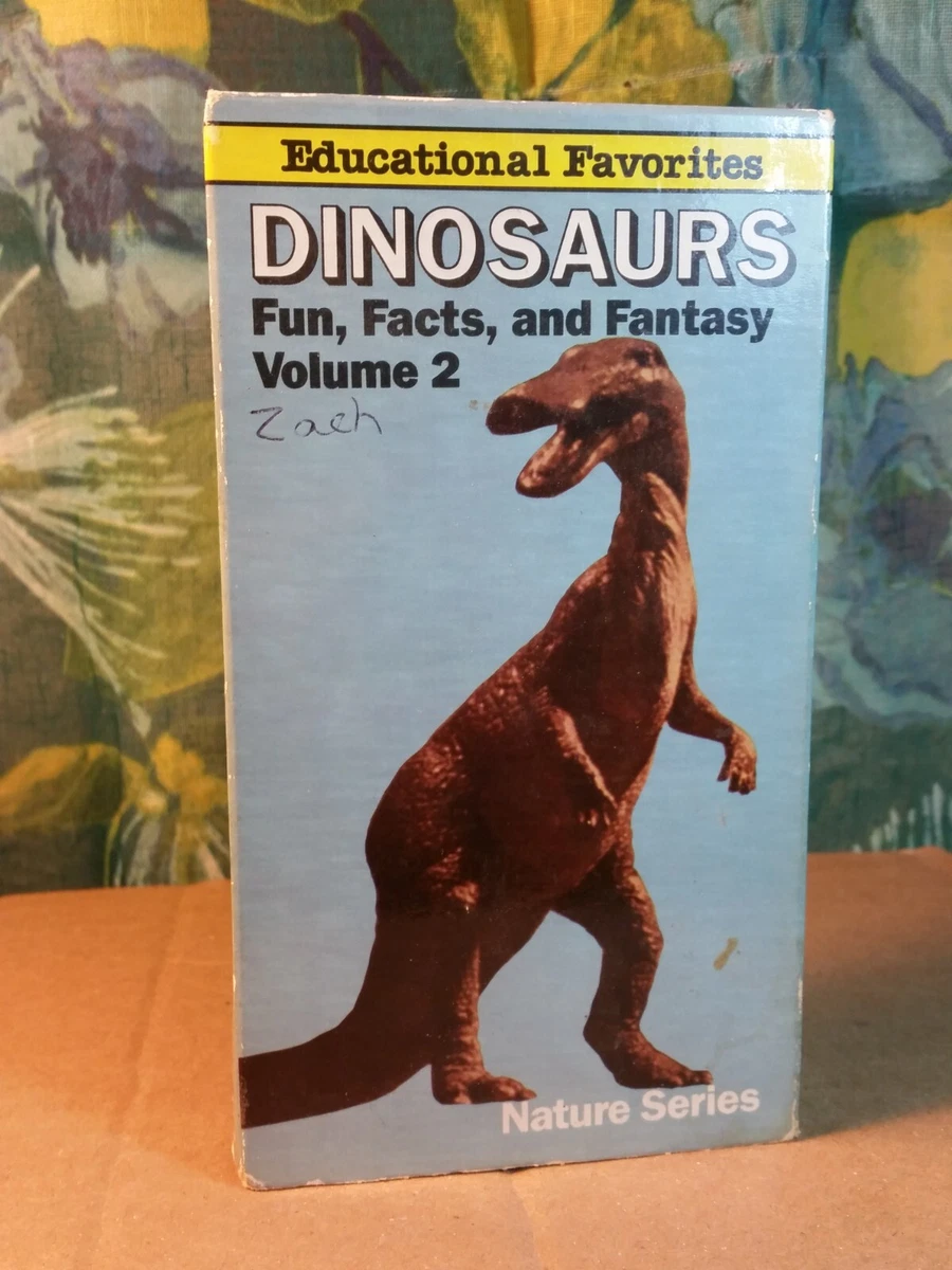 Educational Favorites Dinosaurs Fun Facts VHS. Volume 1 And 2. VHF