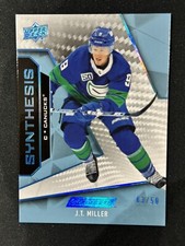 2019-20 UD Engrained Synthesis Blue JT MILLER #03/50 #S-42 Canucks