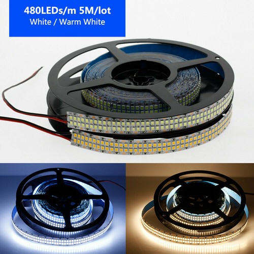 5M led Strip Light 2835 SMD 240LED/m 480LED/m Flexible waterproof White RGB tape - Picture 12 of 29