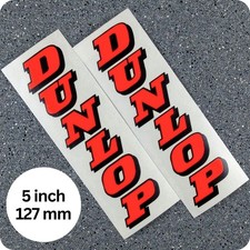 Dunlop Neon Red Fork Decals Moto Gp Racing Zx 7 6 R 1 3 Gsxr 636 600 Stickers