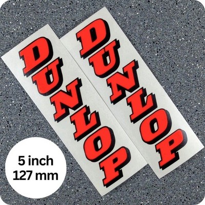 Dunlop Neon Red Fork Decals Moto GP Racing ZX 7 6 R 1 3 GSXR 636 600 Stickers