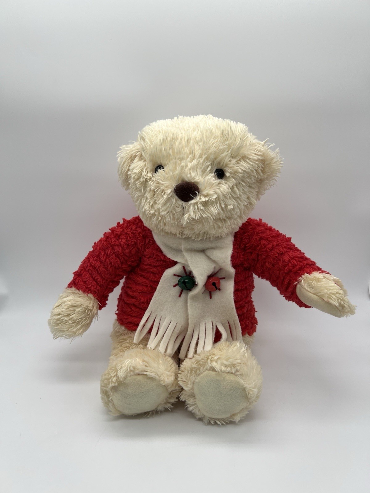 14in Hallmark Jingle Bear Christmas Plush Toy with Jingle Bell Sound