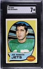 1970 Topps #150 Joe Namath SGC 7 NM QB New York Jets HOF Broadway Joe